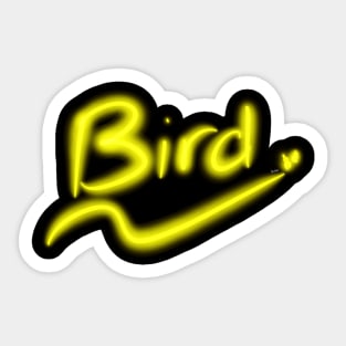 Glow Bird Sticker